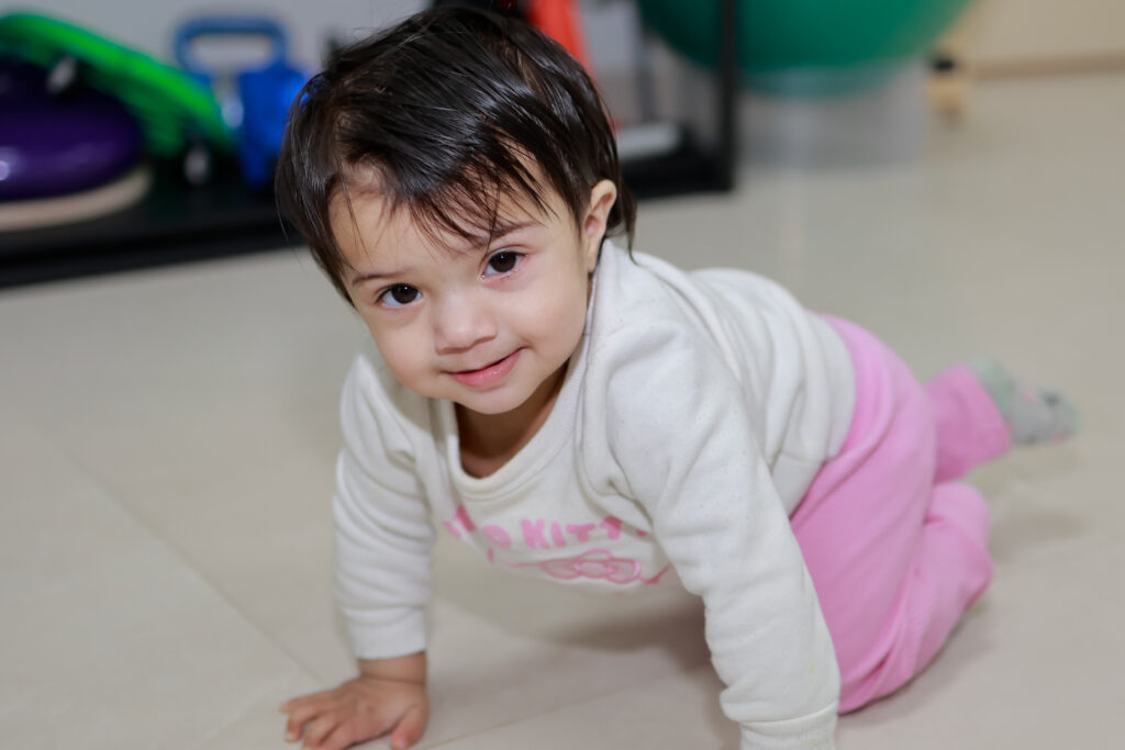 Gross motor skills (rolling, crawling, walking, running)