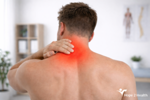 Neck pain referred from back pain