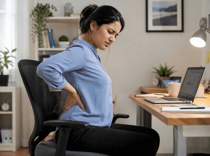 Lower back pain white sitting (1) Lower back pain white sitting